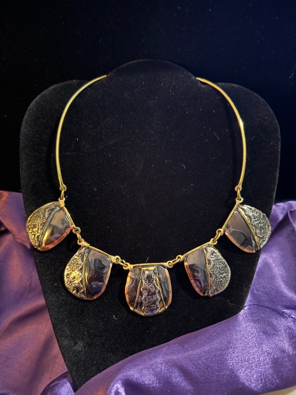 Gold-Tone Five-Pendant Statement Necklace - Gold